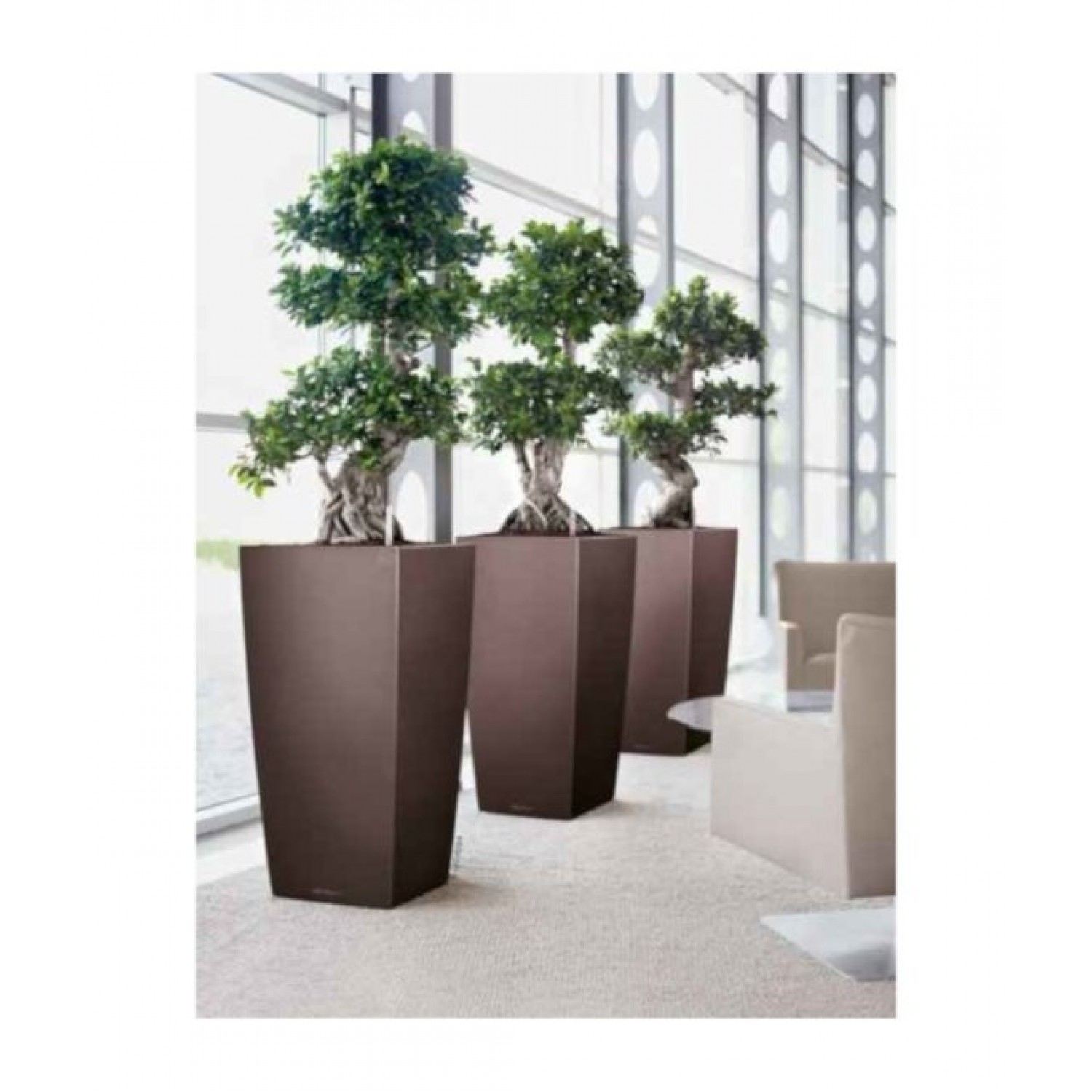 Self-Watering Plastic Planter Lechuza CUBICO Premium 40  Self-Watering Plastic Planters Lechuza CUBICO Premium 40