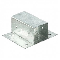 Wall Mounted Pillar Base Νο 7 (71 x 71 x 150mm) Hot Galvanized