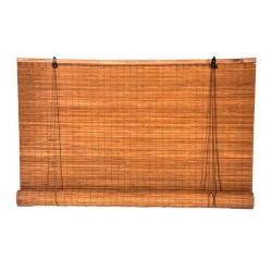 Στόρι Μπαμπού Καρυδί 100% Κάλυψη 100x(Υ)220cm Roll-Up Στόρι Μπαμπού Καρυδί Ρολό 100% Κάλυψη με Ρολ-απ 100x(Υ)220cm - Στόρια Πλήρους Κάλυψης