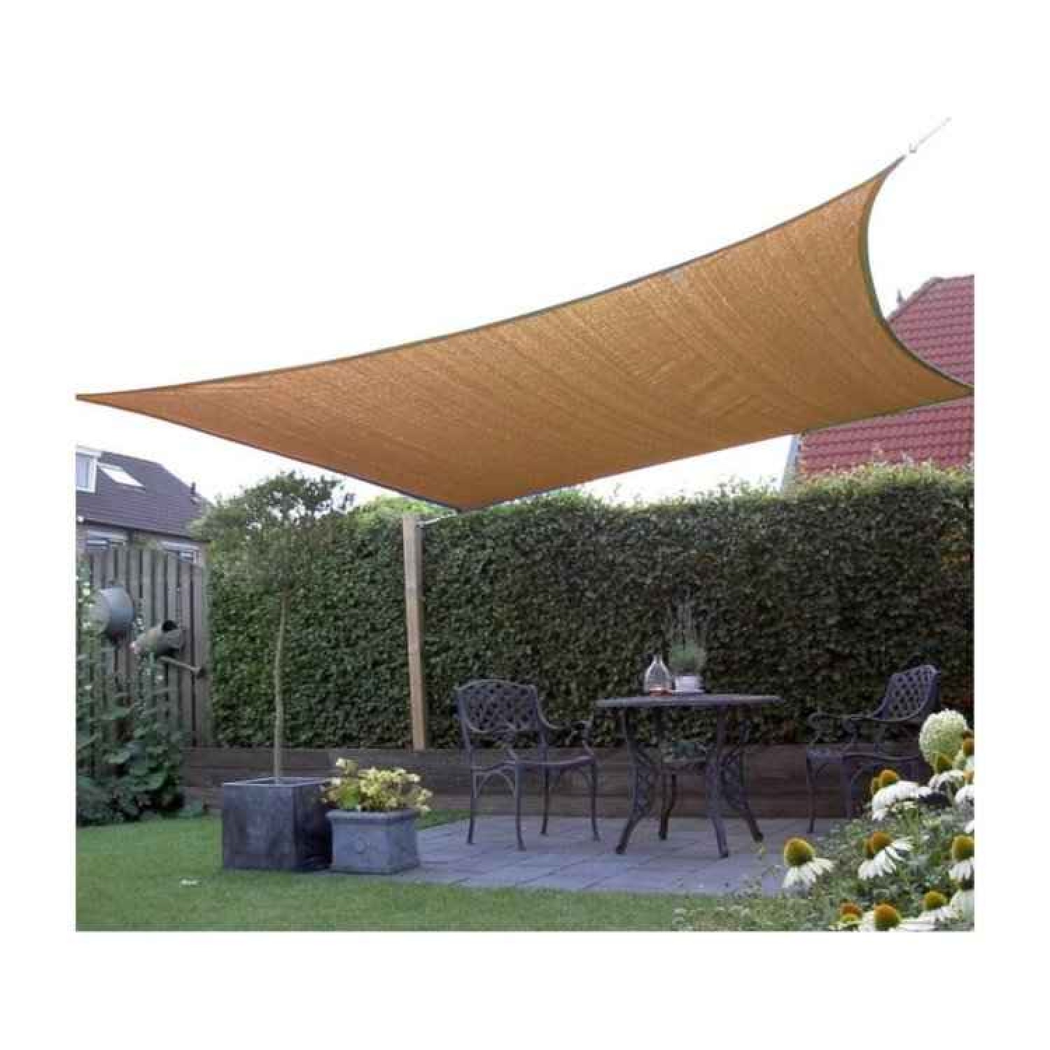 Shade Sail Square 230gsm Sand 5x5m Shade Sail Square 230gsm Sand 5x5m | Kipogeorgiki