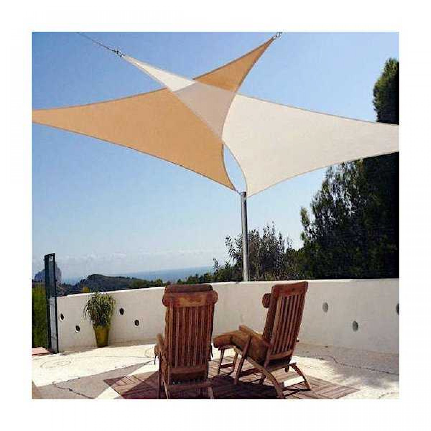Shade Sail Triangle Ecru 230gsm 3,6x3,6x3,6m Shade Sail Triangle Ecru 230gsm 3,6x3,6x3,6m | Kipogeorgiki