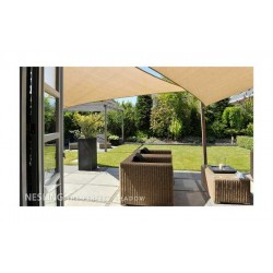 Shade Sail Triangle Sand 285gsm 3,6x3,6x3,6m | Kipogeorgiki  