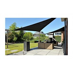 Shade Sail Triangle Black 285gsm 3,6x3,6x3,6m | Kipogeorgiki  