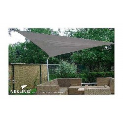 Shade Sail Triangle Gray 285gsm 3,6x3,6x3,6m | Kipogeorgiki  