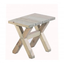 Wooden Stool Viktoria 45 (H) x 35 x 55cm - Τimber-Furniture-Stools for Gardens