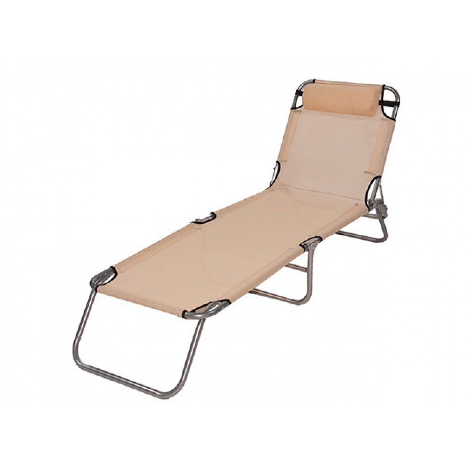 Garden & Beach Furniture Aluminum Sun lounger Folding with Textiline 2x1 Creamy Color 187x56x (H) 30cm       |kipogeorgiki.gr   Garden & Beach Furniture Aluminum Sun lounger Folding with Textiline 2x1 Creamy Color 187x56x (H) 30cm      |kipogeorgiki.gr