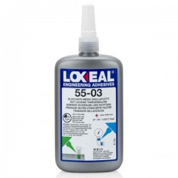 Κόλλα Σύσφιξης Υψηλών Θερμοκρασιών 50ml 55-03 Μπλε LOXEAL - Κόλλες Σπειρωμάτων για Μέτρια Σύσφιξη