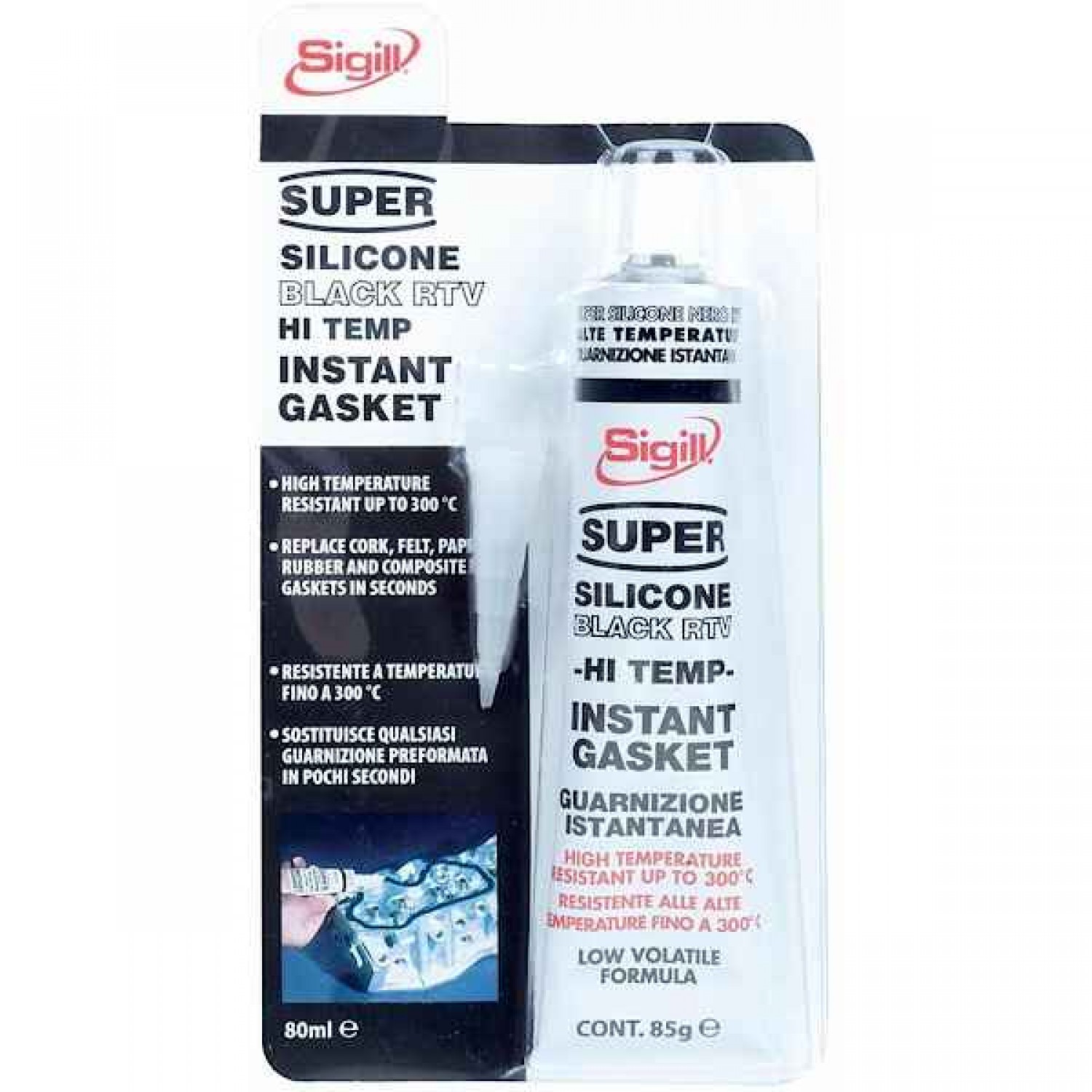 Φλαντζόκολλα Σιλικόνης Μαύρη 80ml σε Blister LOXEAL Φλαντζόκολλα Σιλικόνης Μαύρη 80ml σε Blister LOXEAL - Φλαντζόκολλες Μαύρες