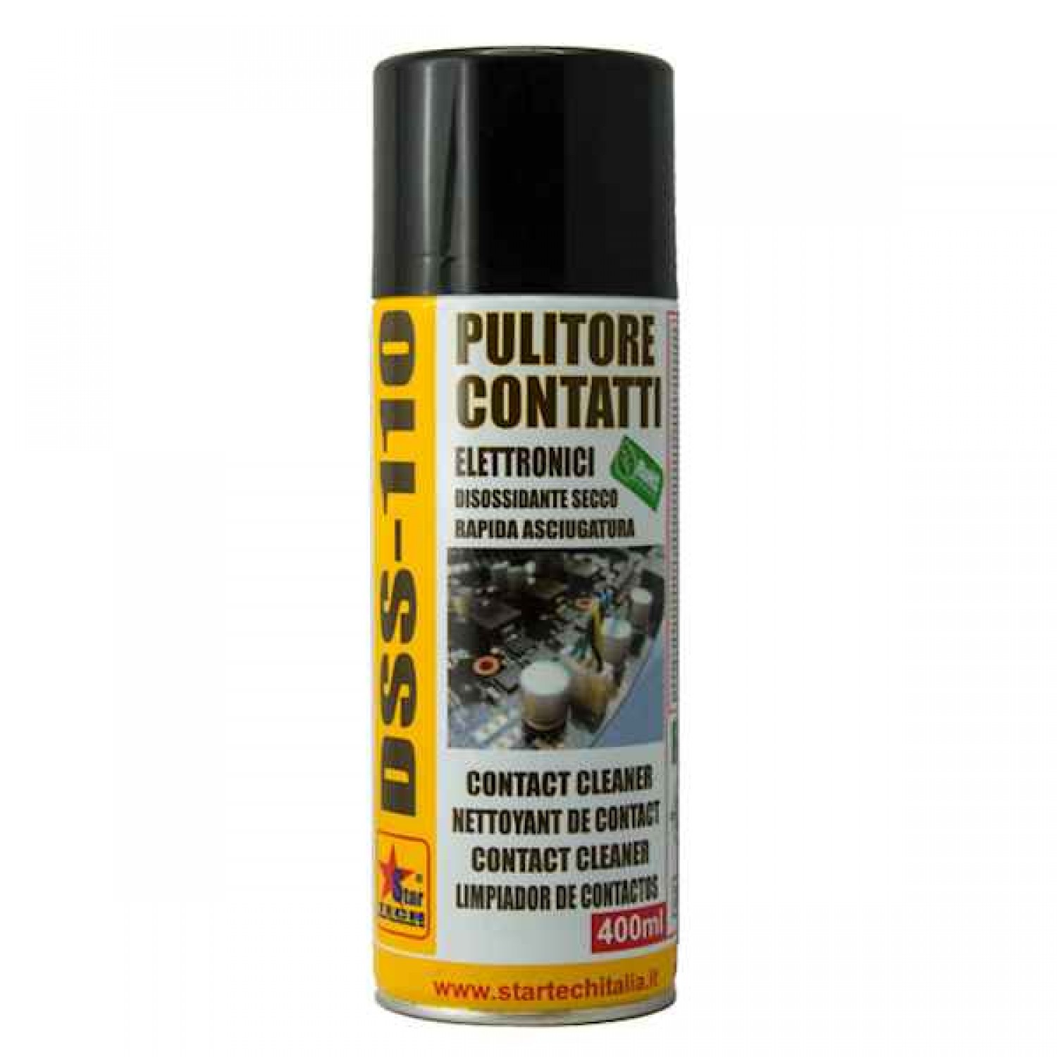 Σπρέι Καθαρισμού Ηλεκτρονικών Κυκλωμάτων-Επαφών Ξηρού Τύπου 400ml DSS-110 STARTECH - Ειδικά Καθαριστικά