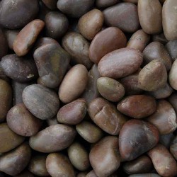 Red Polished Pebbles (2-4)cm-(4-8)cm 20kg Bag - Processed & Natural Pebbles & True Cobblestones