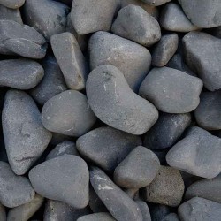 Basalt Pebbles (1-2)-(2-4)-(4-8)-(8-13)cm 1200kg Big Bag - Processed & Natural Pebbles & True Cobblestones
