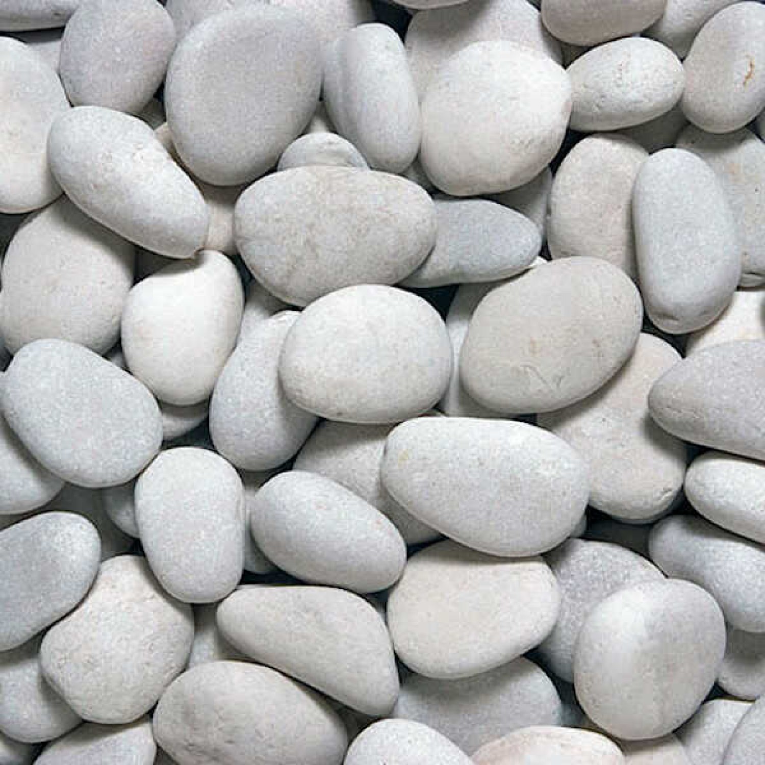 Λευκό Ποτάμιο Επιλεγμένο Βότσαλο (3-5)cm - 20kg