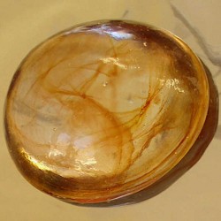 Yellow Glass Pebble 5 pcs - Decorative Glass Pebbles