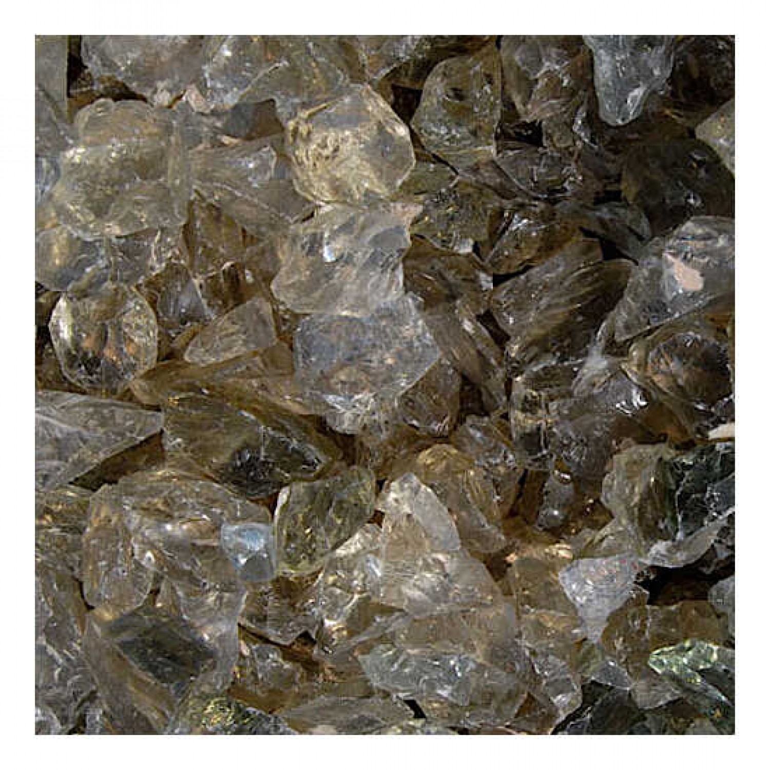 Γυάλινες Πέτρες Διάφανες 1kg (8-15cm) Διακοσμητικές