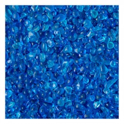 Γυάλινη Μπλε Χάντρα 1kg (3-6mm) - Γυάλινες Χάντρες