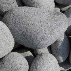 Granite Gray Cobblestones (15-30cm) 1200kg Big Bag - Processed & Natural Pebbles & True Cobblestones