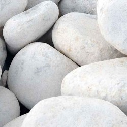White Cobblestones (13-25cm) 1400kg Big Bag - Processed & Natural Pebbles & True Cobblestones