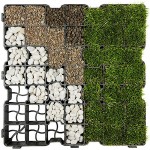 Grass & Gravel Pavers 50x50x3cm - Porous Grid