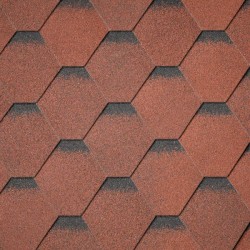 Ασφαλτικό Κεραμίδι Εξαγωνικό Ρόμβος Κόκκινο 3m² IKO