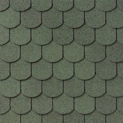 Ασφαλτικό Κεραμίδι Ημικυκλικό-Λέπι Πράσινο 3m² IKO