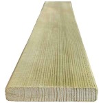 Pine Decking 1.9 x 10 x 400 cm Impregnated Wood Boards - Natural Materials for Decks
