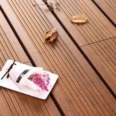 Outdoor Brown Bamboo Decking 2x14x185cm Carbonized-REBO - Natural Materials for Decks