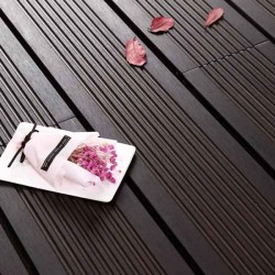 Outdoor Anthracite Bamboo Decking 2x14x185cm Carbonized-REBO - Natural Materials for Decks