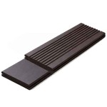 Outdoor Anthracite Bamboo Decking 2x14x185cm Carbonized-REBO - Natural Materials for Decks