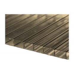 Polycarbonate Sheet Honeycomb Bronze 10mm-Polymer Sheets Polycarbonate Sheet Honeycomb Bronze 10mm - Thermoplastic Polymer Sheets