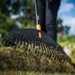 Fiskars M Assembled Solid Leaf Rake 41.5 cm 560 grams - Leaf Rakes Hand Tools