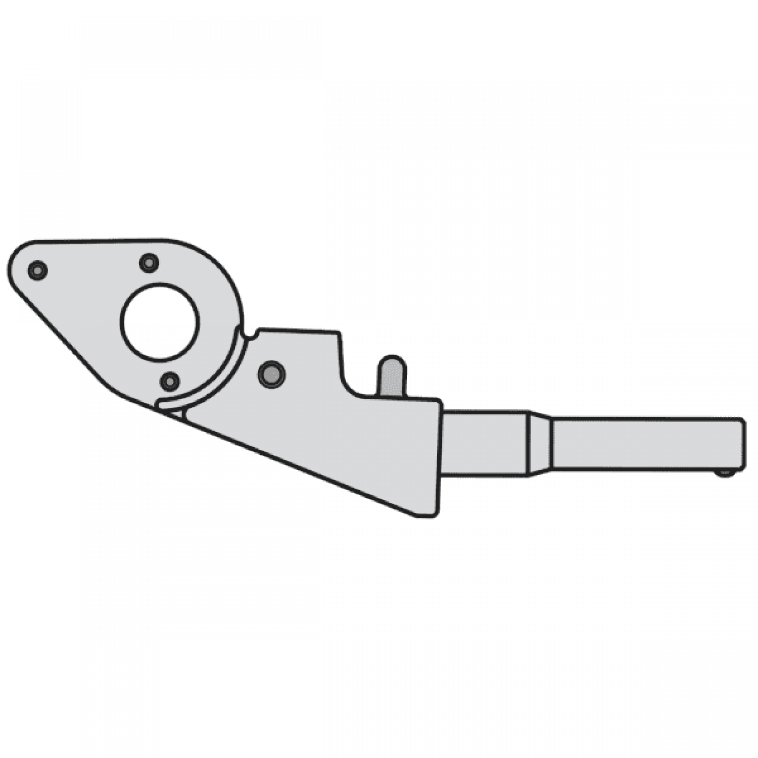 Felco 12/1 Handle Without Blade-Genuine Pruner Spare Parts - Pruning Shears Spare Parts-Replacements