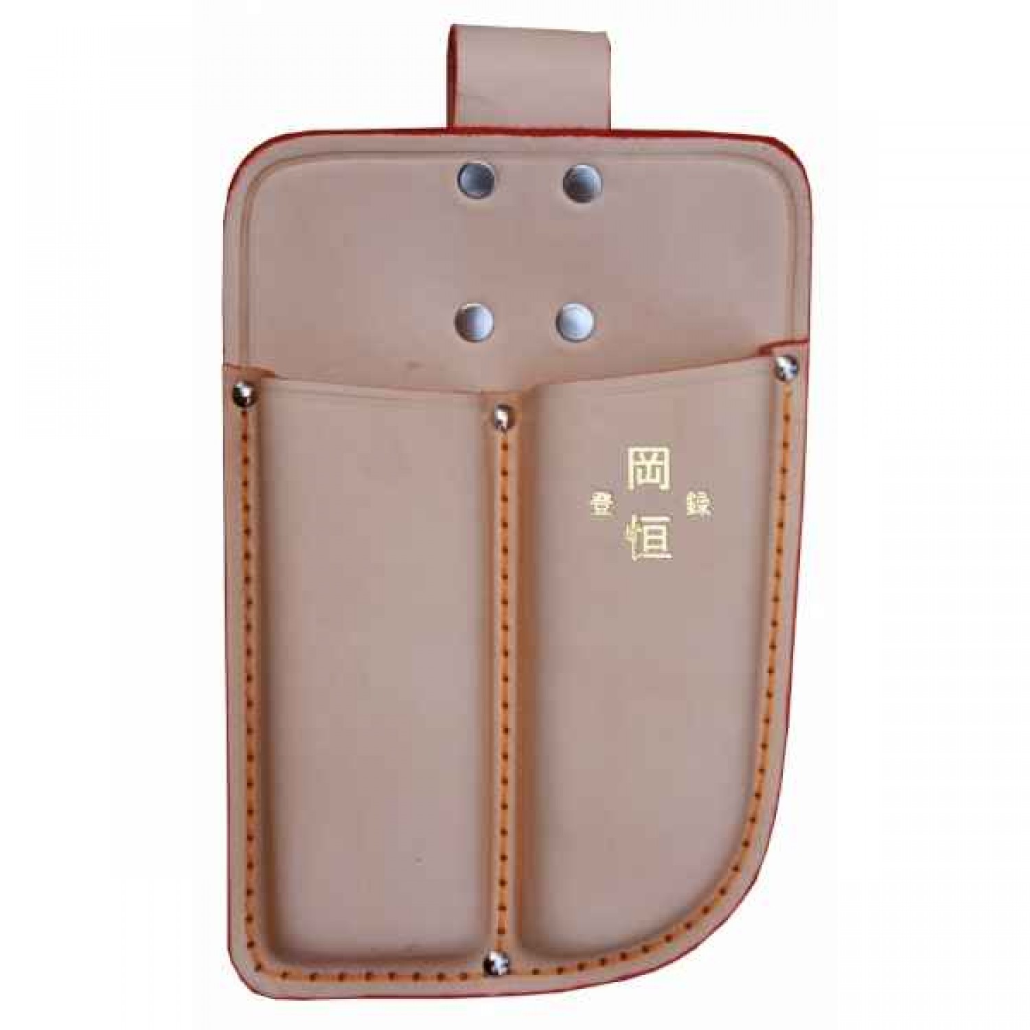 OKATSUNE 109 Double Leather Holster with Belt Loop for Pruners-Shears - Holsters for Shears-Secateurs-Pruners