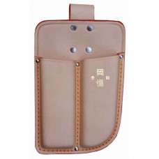 OKATSUNE 109 Double Leather Holster with Belt Loop for Pruners-Shears - Holsters for Shears-Secateurs-Pruners