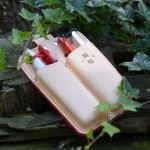 OKATSUNE 109 Double Leather Holster with Belt Loop for Pruners-Shears - Holsters for Shears-Secateurs-Pruners