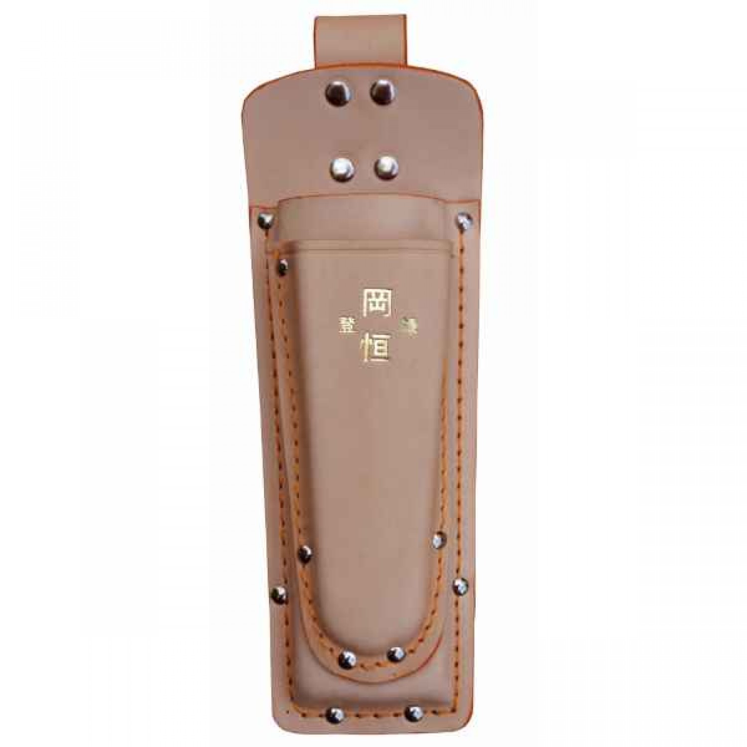 OKATSUNE 130 Double Leather Holster with Belt Loop for Pruners-Shears - Holsters for Shears-Secateurs-Pruners