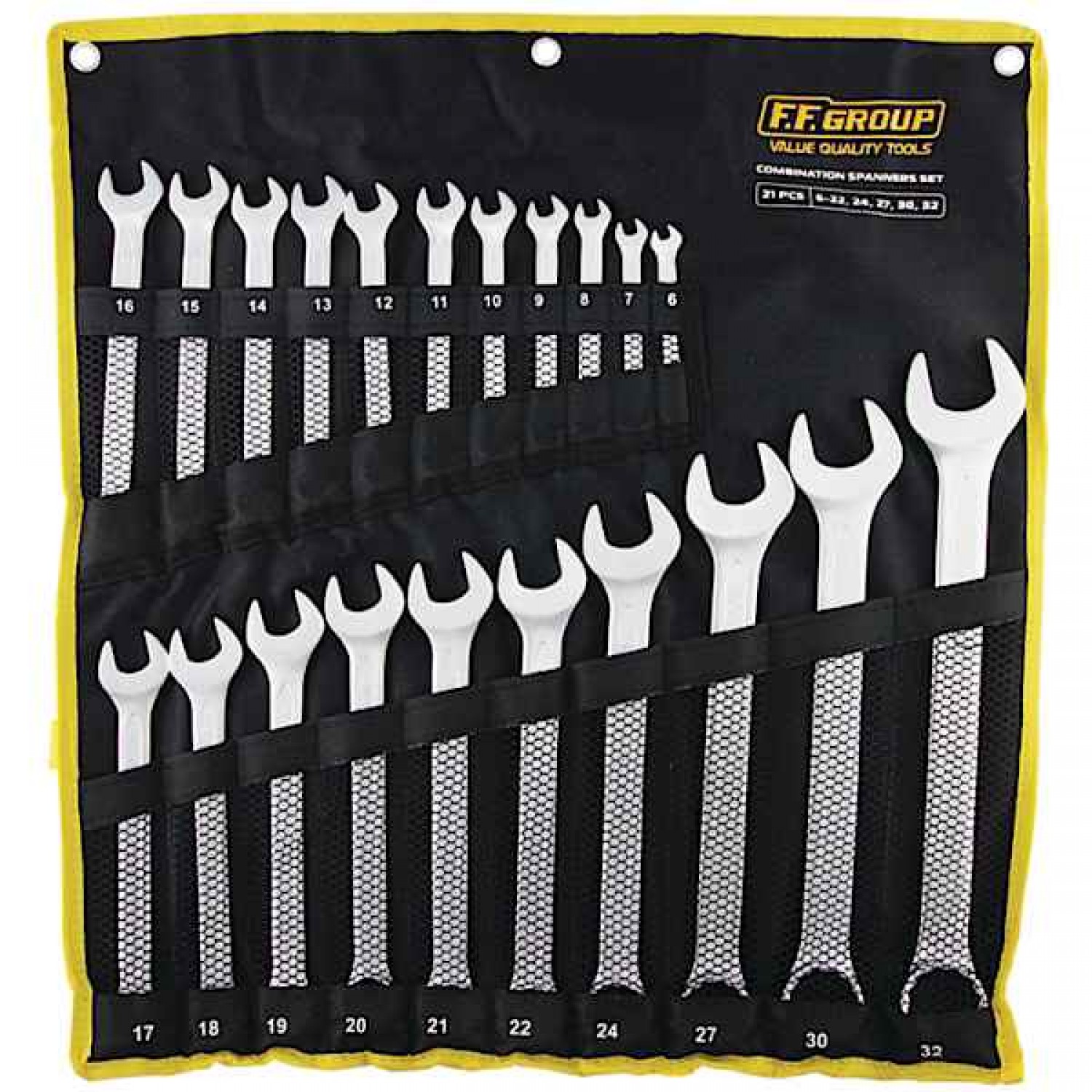 Ring and Open End Spanner 21 pcs DIN 3113 FFGroup 36284 Ring and Open End Spanner Set of 21 pcs DIN 3113 FFGroup 36284 - Spanners Sets