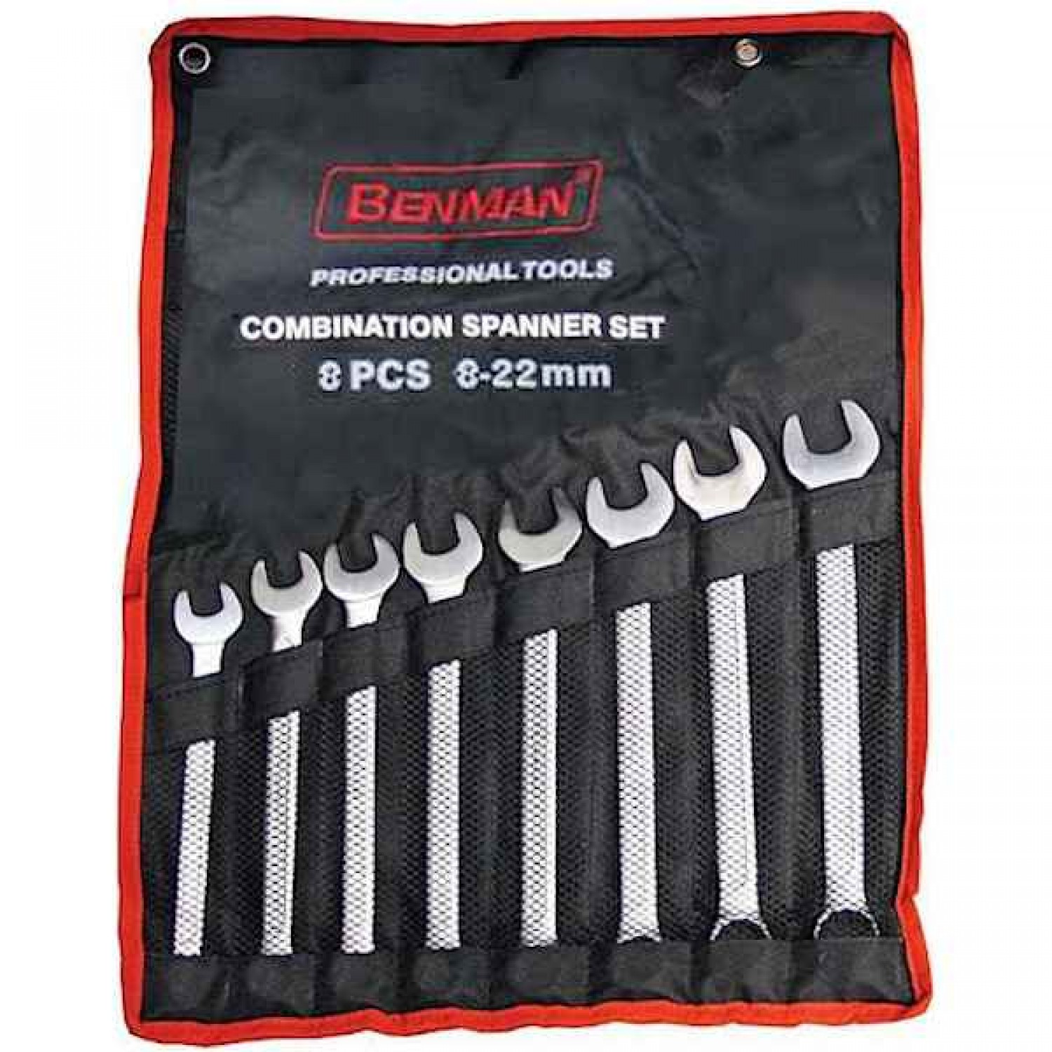 Ring and Open End Spanner Set of 8 pcs Benman 70142 Ring and Open End Spanner Set of 8 pcs Benman 70142 - Spanners Sets