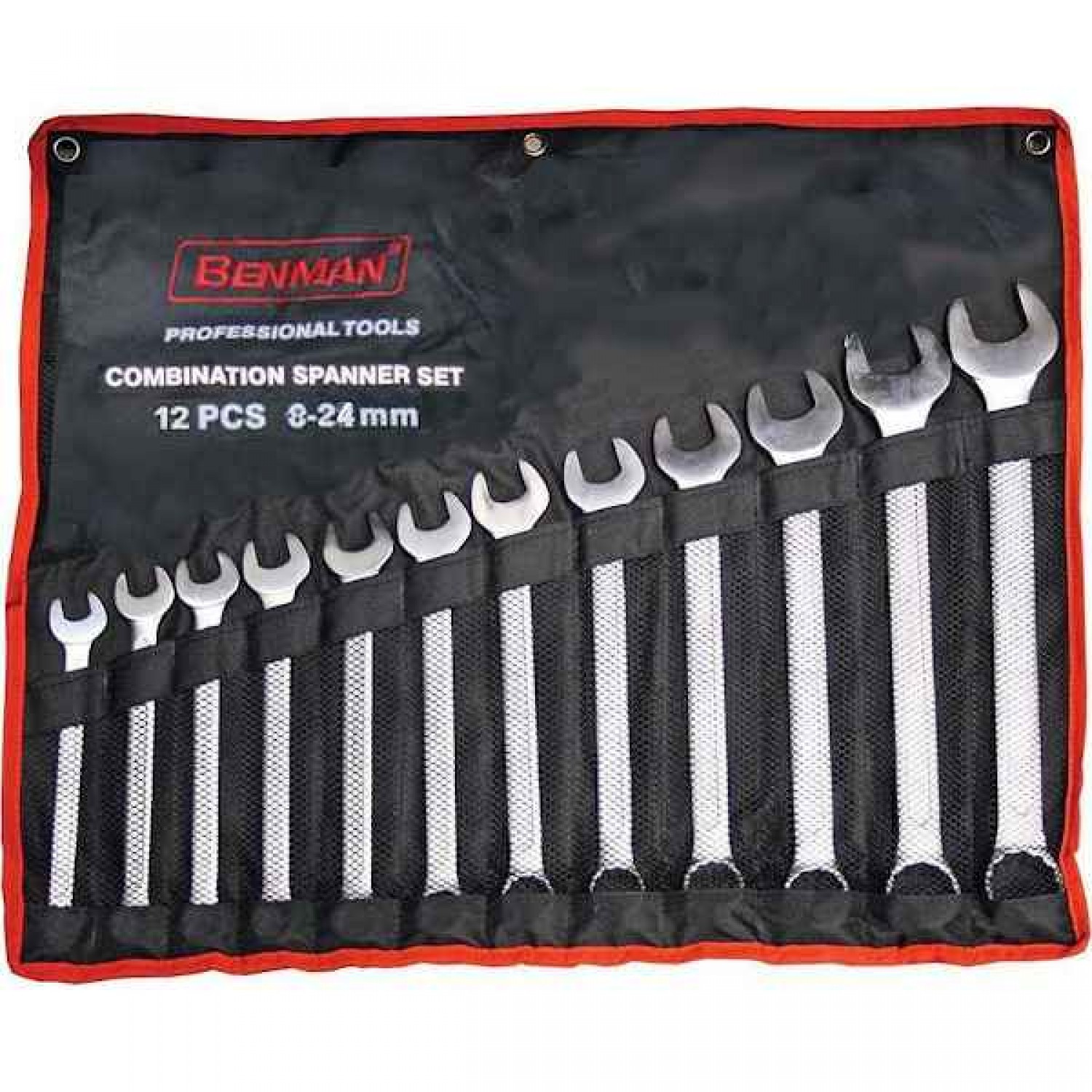 Ring and Open End Spanner Set of 12 pcs Benman 70143 Ring and Open End Spanner Set of 12 pcs Benman 70143 - Spanners Sets