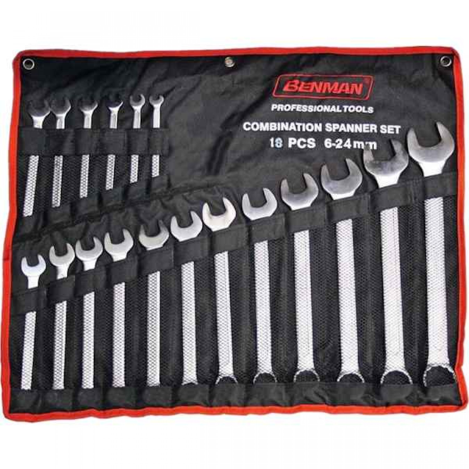 Ring and Open End Spanner Set of 18 pcs Benman 70144 Ring and Open End Spanner Set of 18 pcs Benman 70144 - Spanners Sets