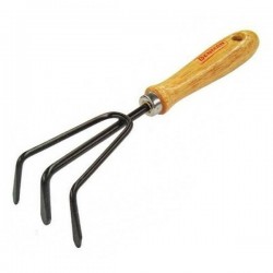 3 Toothed Rake with Wooden Handle Benman 77045 3 Toothed Rake with Wooden Handle Benman