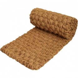 Beach Access Mat Roll 1x10m by Natural Coconut Fiber - Flat Woven & Medium Pile Garden-Beach Pathway