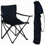 Folding Garden-Beach-Sea Side Chair 50x50x(H)80cm Black