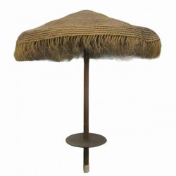 Seagrass-Sol Umbrella Replacement Canopy D220cm Natural Plant Fabric - Eco-Friendly Umbrellas
