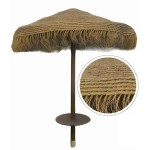 Seagrass-Sol Umbrella Replacement Canopy D220cm Natural Plant Fabric - Eco-Friendly Umbrellas