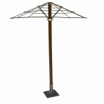 Metal Round Umbrella Heavy Duty Frame D200cm Galvanized Metal Round Umbrella with Heavy Duty Frame D200cm Galvanized - Metal Round Umbrella Frames