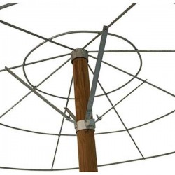 Metal Round Umbrella with Heavy Duty Frame D200cm - Metal Round Umbrella Frames