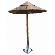 Beach Umbrella AFRICA ECONOMY with Thatch D200cm - Beach & Garden Heavy-Duty Umbrellas