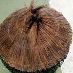 Beach Umbrella CAPRΙ of Natural Hazel Wood Branches D250cm Beach Umbrella CAPRΙ of Natural Hazel Wood Branches D250cm - Beach & Garden Umbrellas