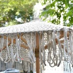 Beach Umbrella with Handmade Knitted Macrame Cover D250cm Beach Umbrella with Handmade Knitted Macrame Cover D250cm - Beach & Garden Umbrellas