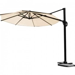 Nesling (PLATINUM) Free-Arm Parasol D3.5m Ecru-Coolfit® Nesling (PLATINUM) Free-Arm Parasol D3.5m Ecru-Rotatable Coolfit® - Sun Protection-Overhanging Parasols